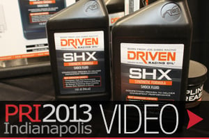 PRI 2013: Driven Racing Oil Releases New Break-in, Shock, Gear Fluid