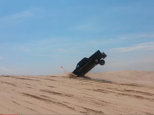 VIDEO: Silverado Takes Nasty Tumble At Silver Lake Sand Dunes