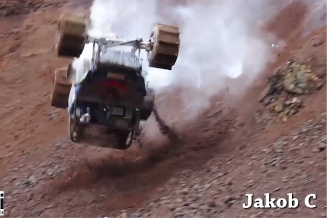 VIDEO: Detached Steering Wheel Meets Vertical Incline, Drama Ensues