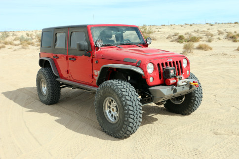 Eddie Salazar's Flame Red JK Dominates By Using A Mix Match Of Parts
