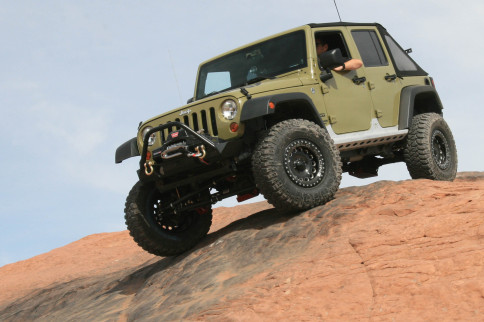Sgt. Rocker Jeep Display, Feature Truck Hunt, At '14 Off-Road Expo