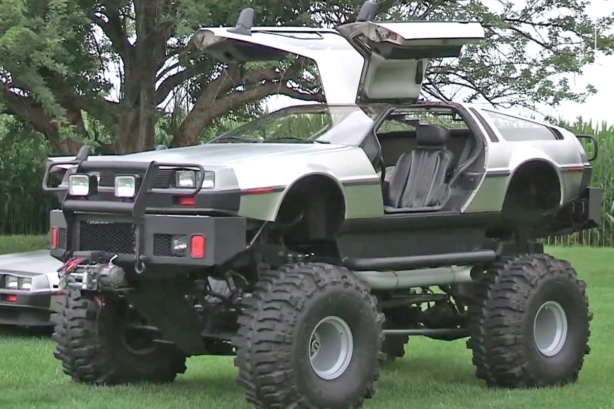 Video: Man Builds DeLorean Monster Truck, Doesn't Stop There
