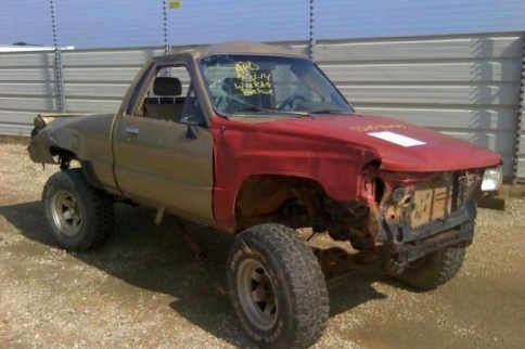Wrecked Truck Fridays: This Trashed Toyota Has Had Its Last Joy Ride