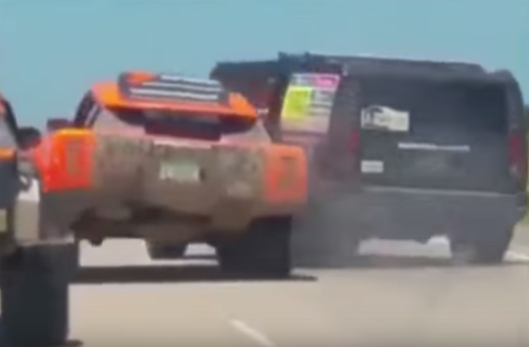 Video: Highway Mishap Sees Robby Gordon Crash, Leave Dakar