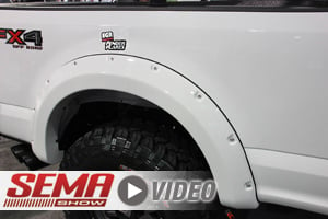 SEMA 2017: EGR Rolls Out Color-Matched Fender Flares, Cab Spoilers