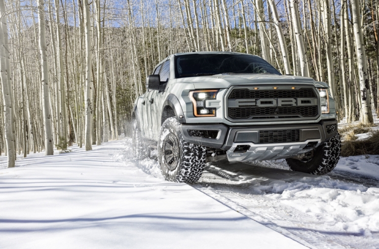 Ford Raptor Rescues Stranded Camry In The Snow!